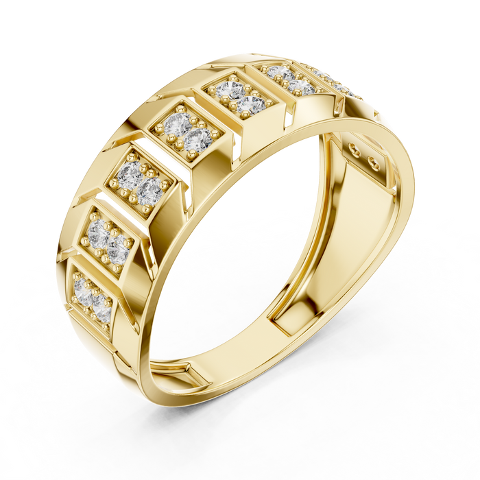 The Esteve — Round Pavé Ring