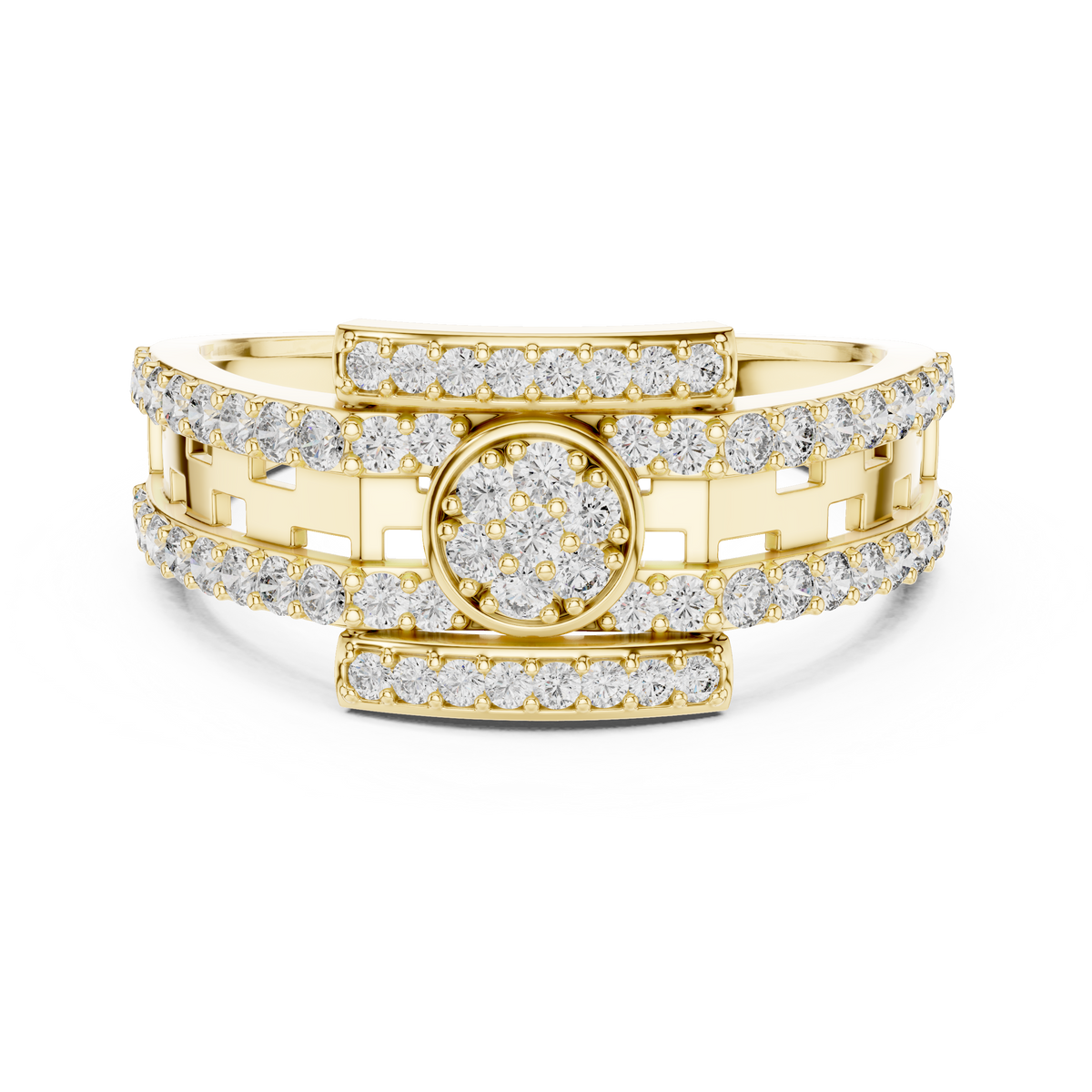 The Ismerie — Round Pavé Ring