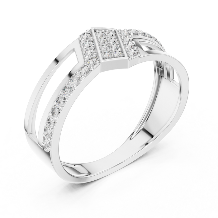 The Severine — Round Pavé Ring