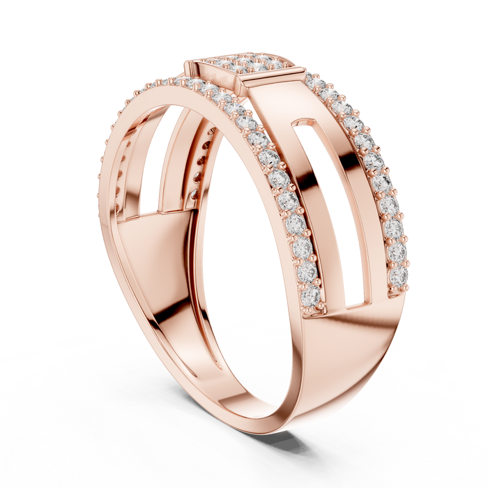 The Theodosie — Round Pavé Ring