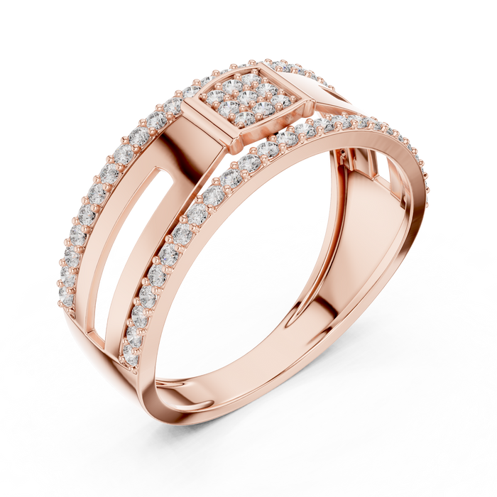 The Theodosie — Round Pavé Ring