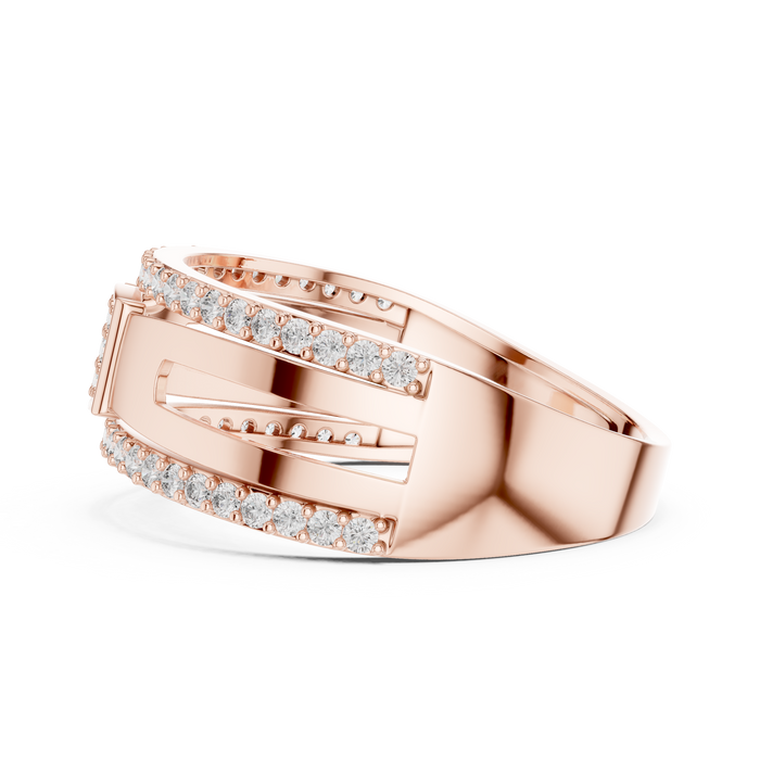 The Theodosie — Round Pavé Ring