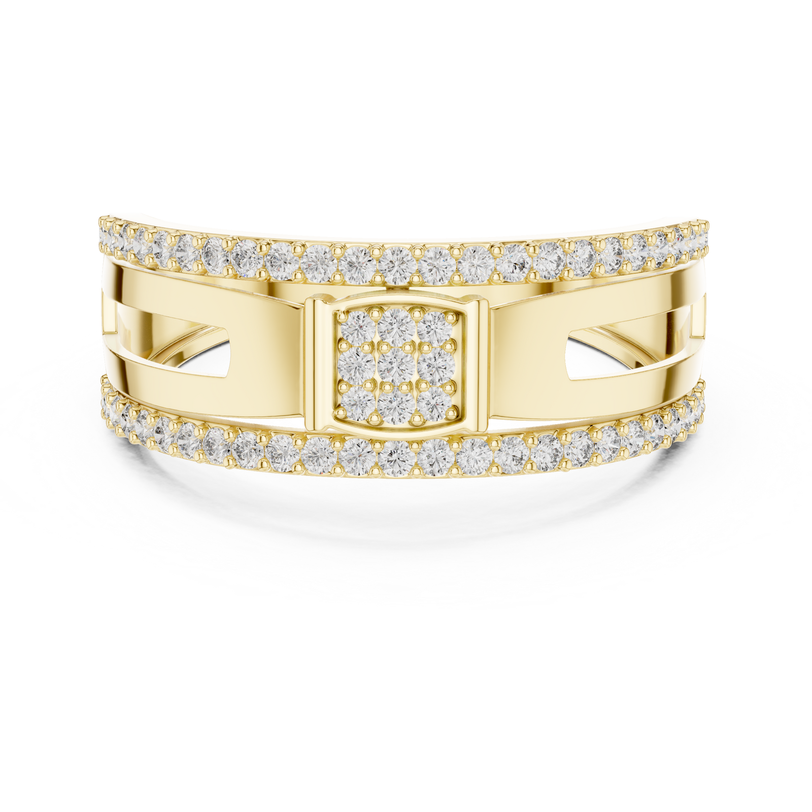 The Theodosie — Round Pavé Ring