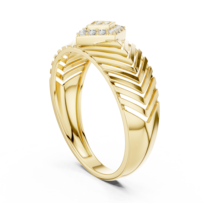 The Ursulane — Round Pavé Ring
