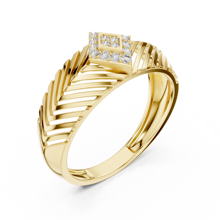 The Ursulane — Round Pavé Ring