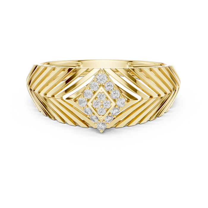 The Ursulane — Round Pavé Ring