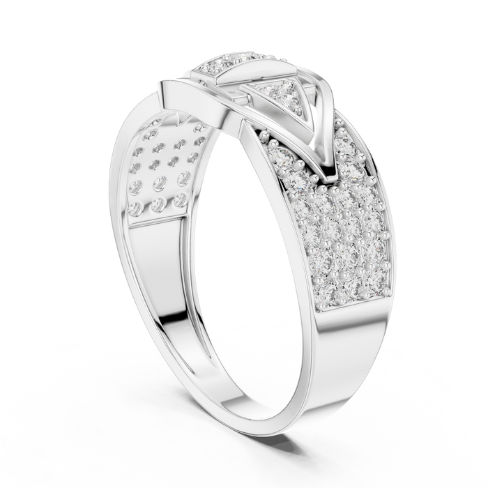 The Valentise — Round Pavé Ring