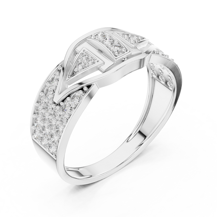 The Valentise — Round Pavé Ring