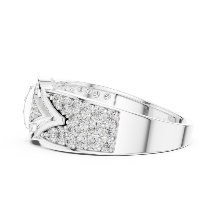 The Valentise — Round Pavé Ring