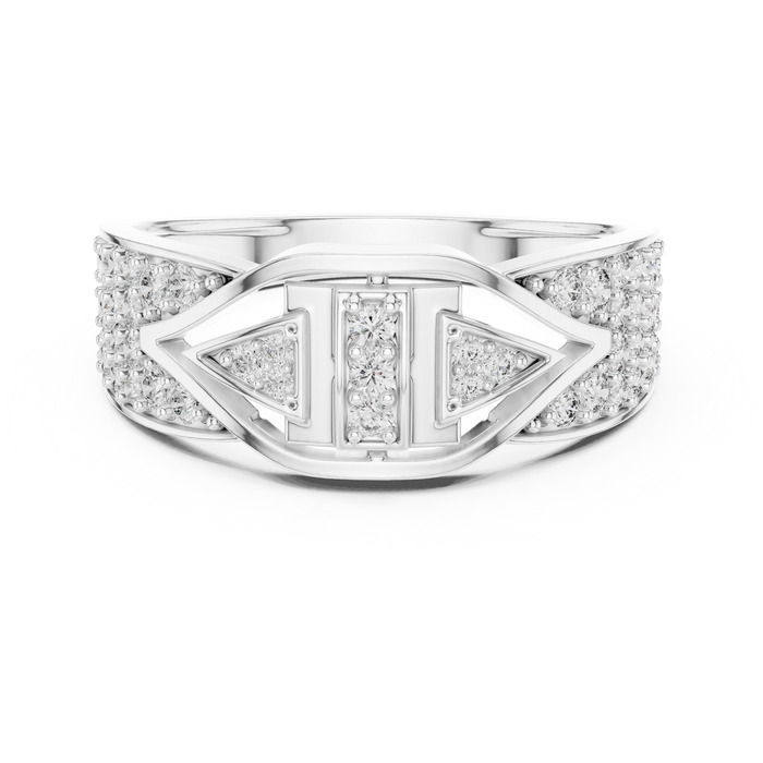 The Valentise — Round Pavé Ring