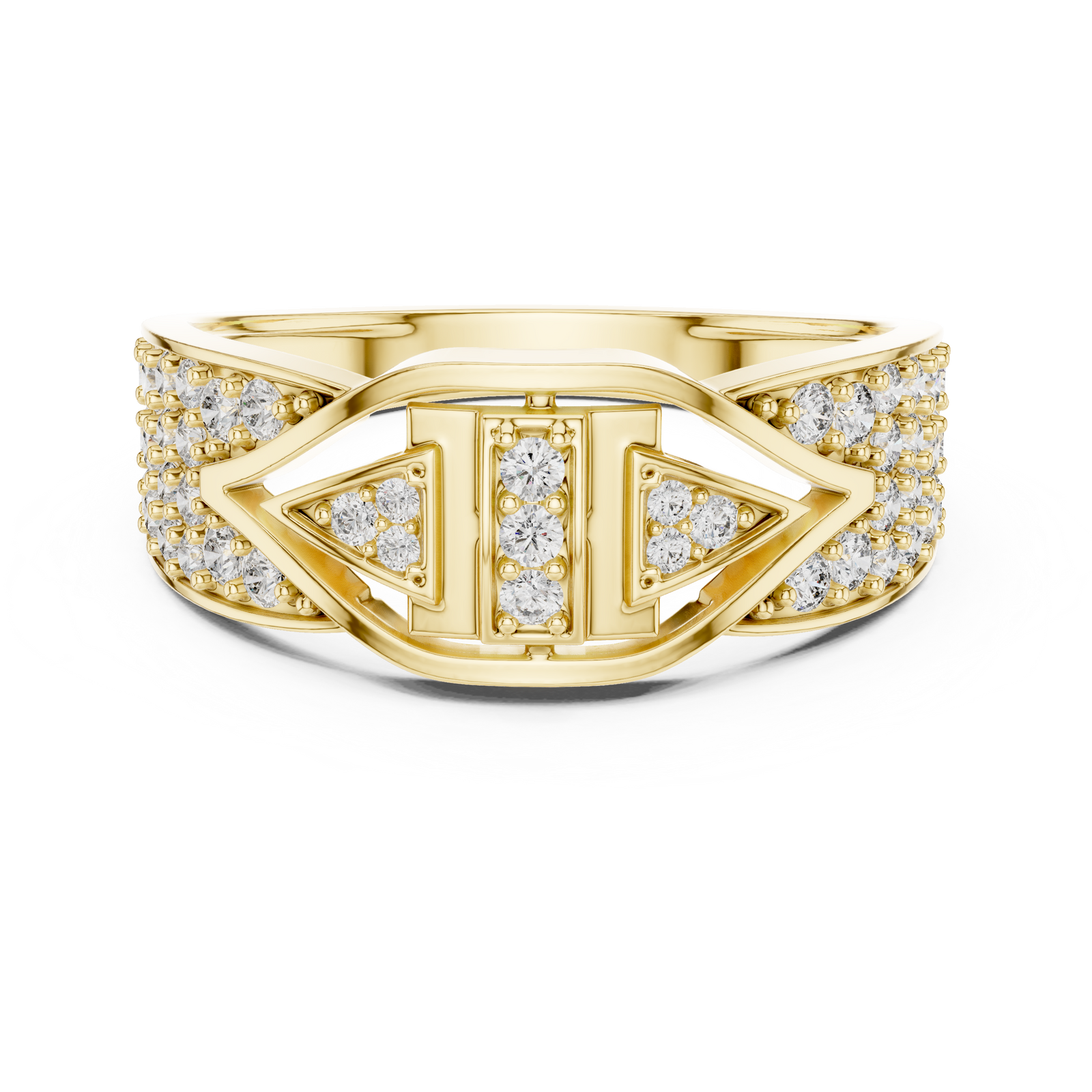 The Valentise — Round Pavé Ring
