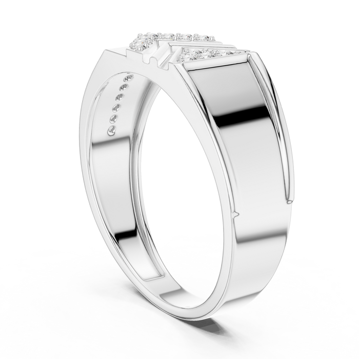 The Xandrine — Round Pavé Ring