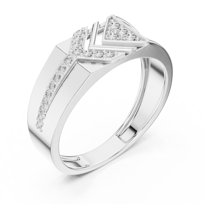 The Xandrine — Round Pavé Ring