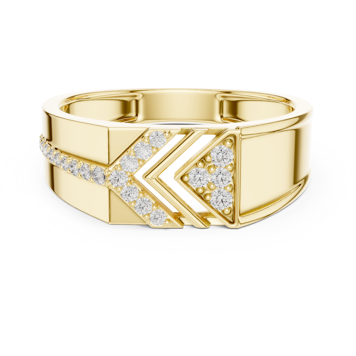 The Xandrine — Round Pavé Ring