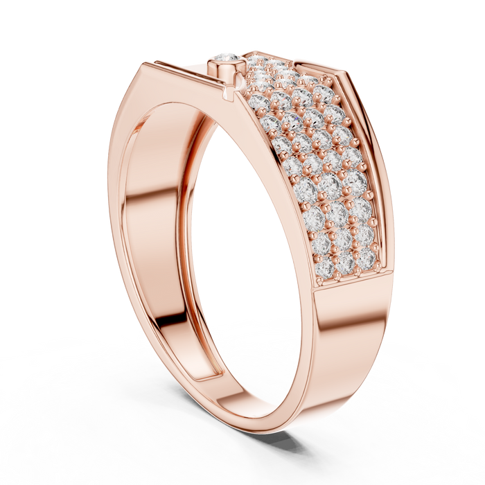 The Amelane — Round Pavé Ring