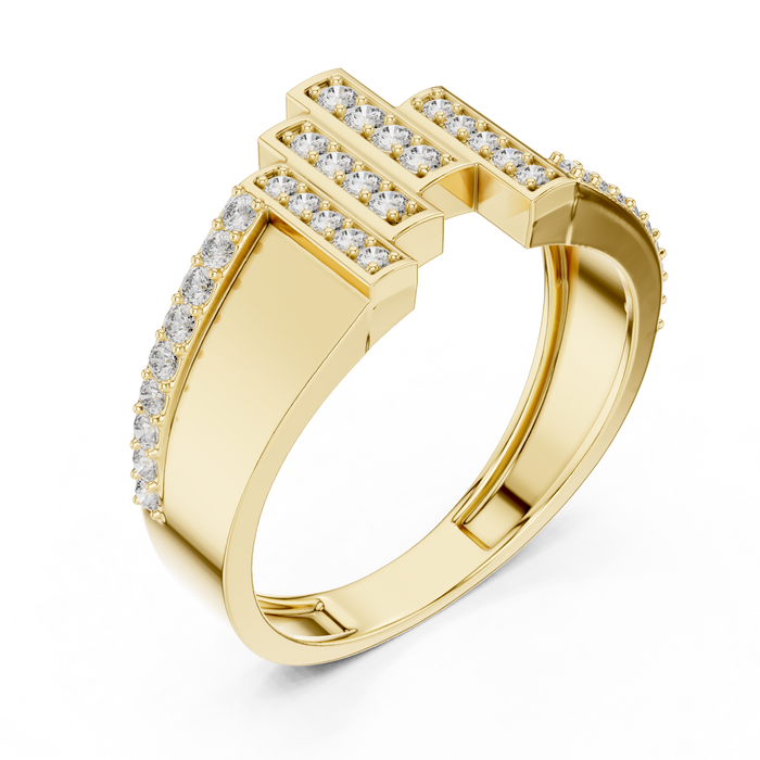 The Bricette — Round Prong Ring