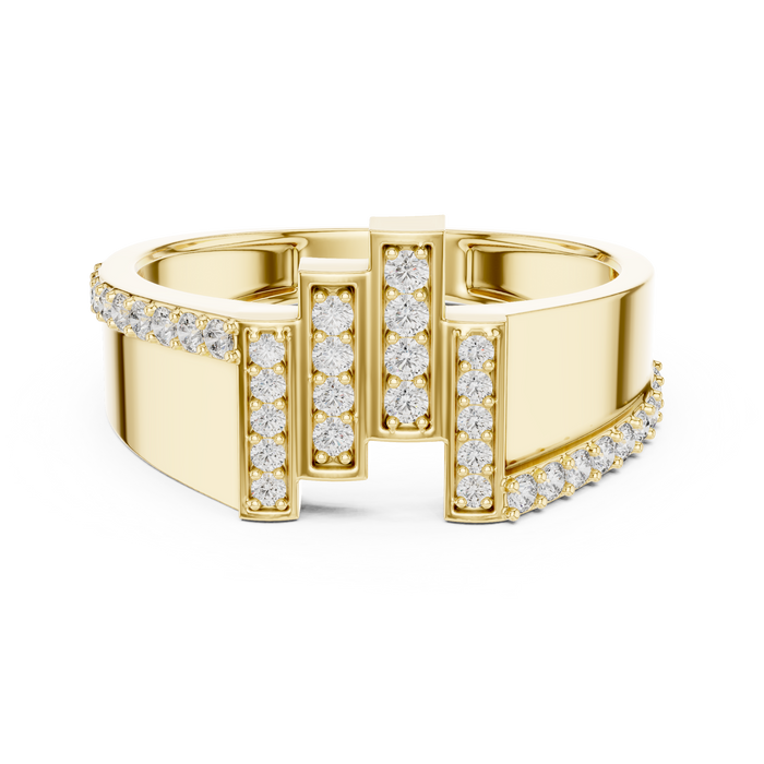 The Bricette — Round Prong Ring