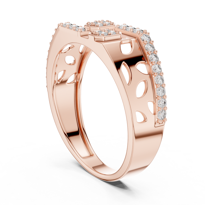 The Delacroix — Round Pavé Ring