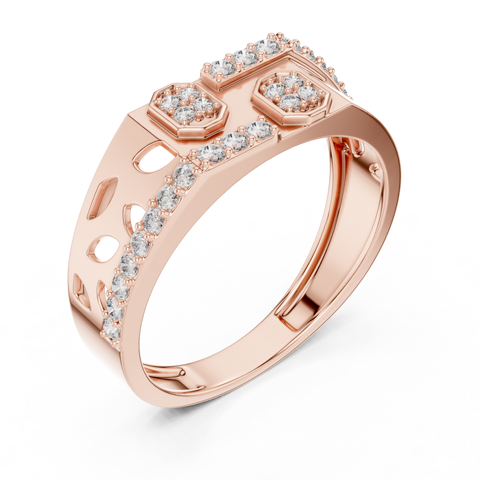 The Delacroix — Round Pavé Ring