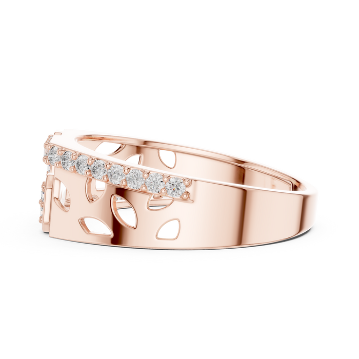 The Delacroix — Round Pavé Ring