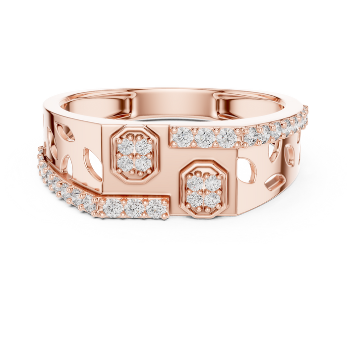 The Delacroix — Round Pavé Ring