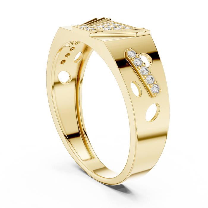 The Genevria — Round Pavé Ring