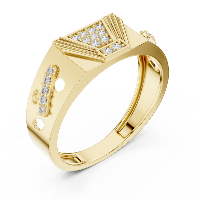 The Genevria — Round Pavé Ring