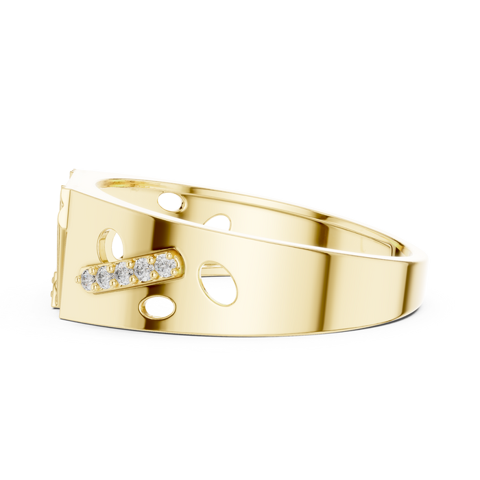 The Genevria — Round Pavé Ring