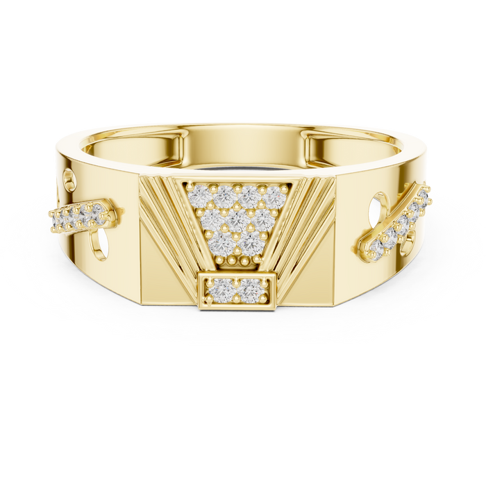 The Genevria — Round Pavé Ring
