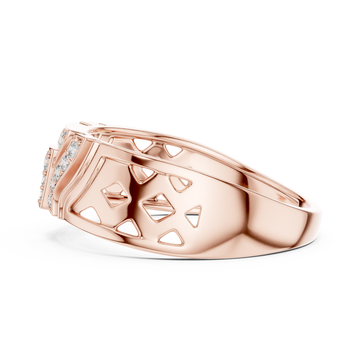 The Hyacinelle — Round Pavé Ring