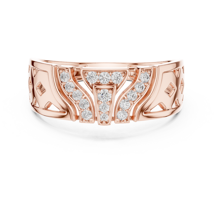 The Hyacinelle — Round Pavé Ring