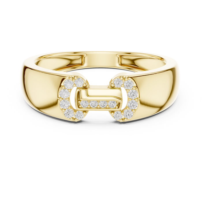 The Isadelle — Round Pavé Ring