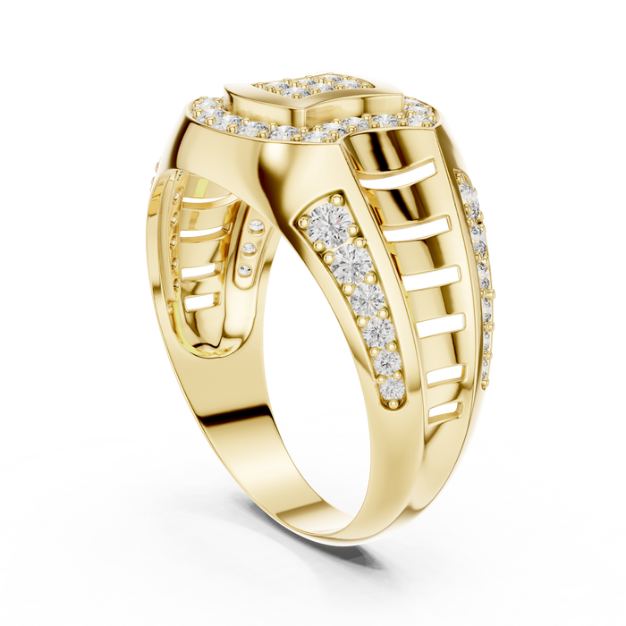 The Liliosa — Round Pavé Ring