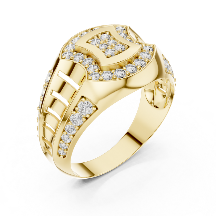 The Liliosa — Round Pavé Ring