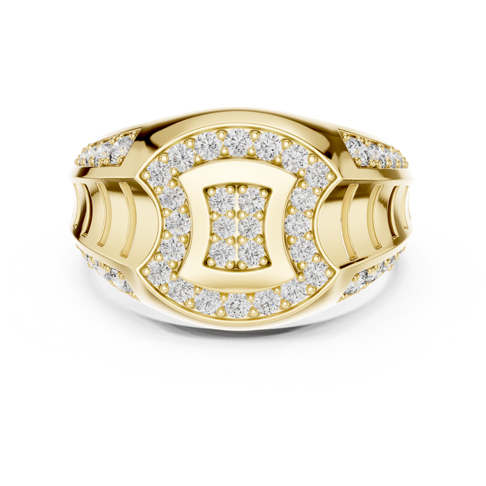 The Liliosa — Round Pavé Ring