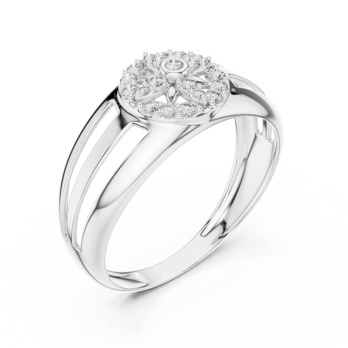 The Morelle — Round Prong Ring