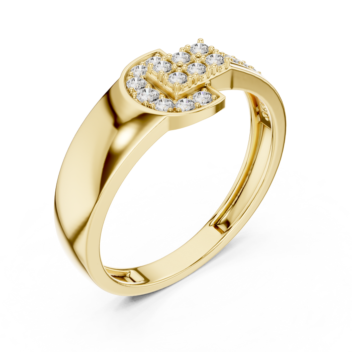 The Odalys — Round Pavé Ring