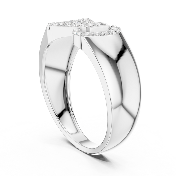 The Palmyre — Round Pavé Ring