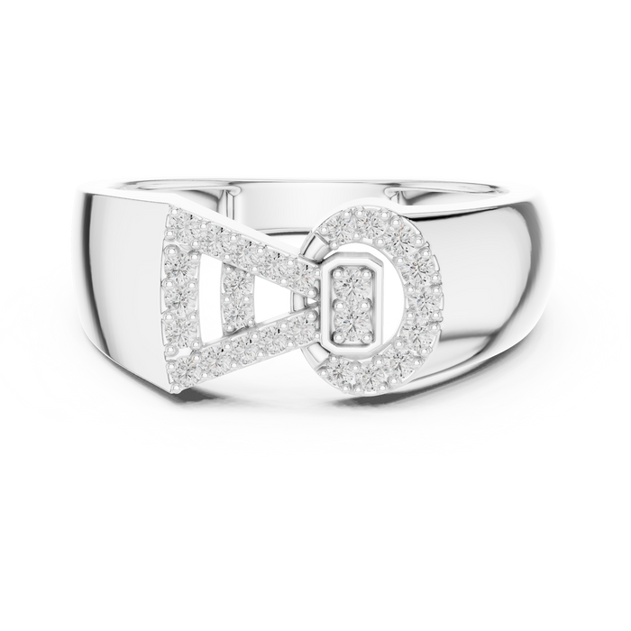 The Palmyre — Round Pavé Ring