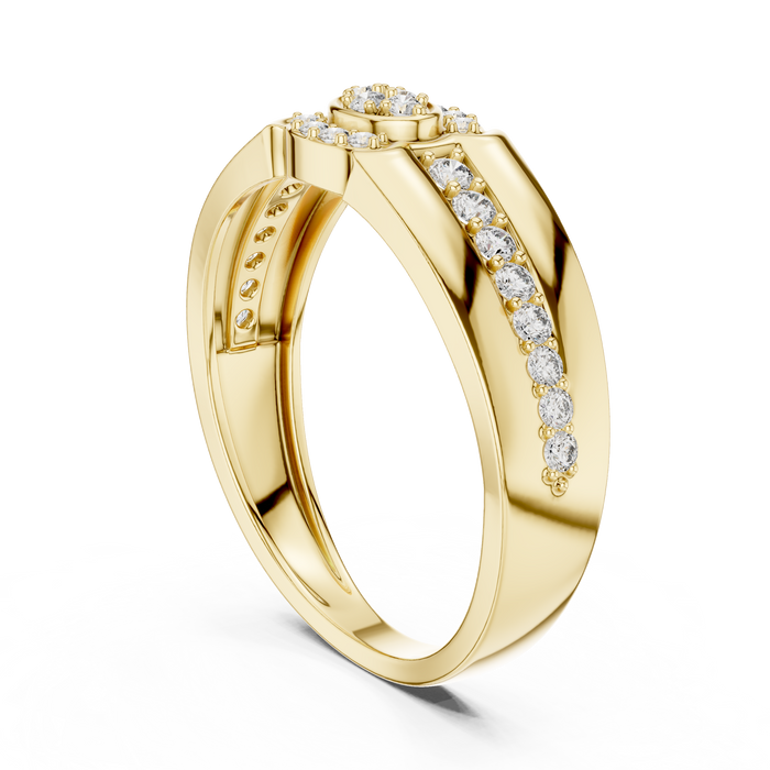 The Queline — Round Pavé Ring