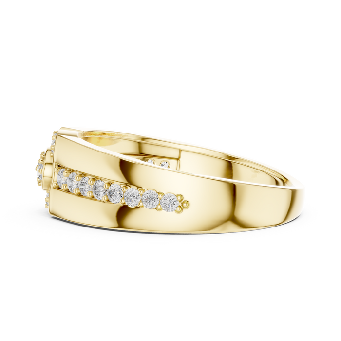The Queline — Round Pavé Ring