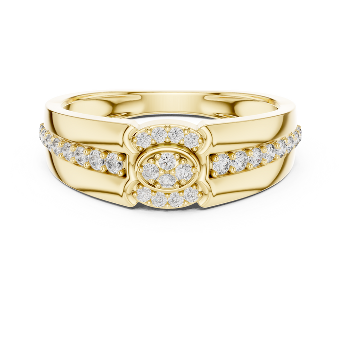The Queline — Round Pavé Ring