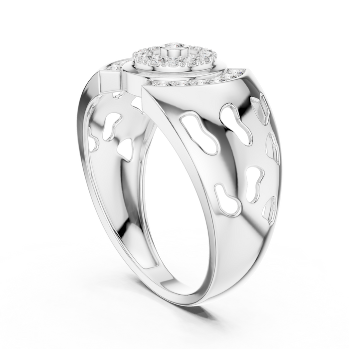 The Rosevear — Round Pavé Ring