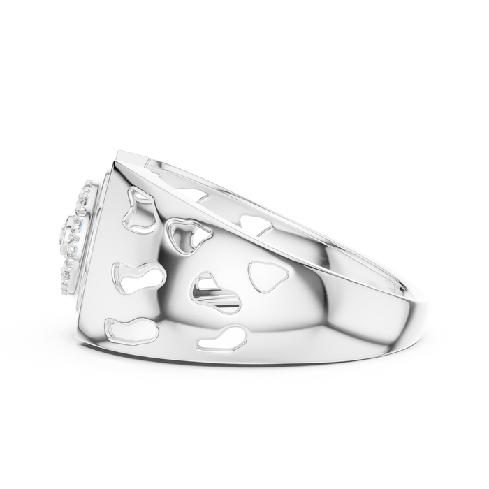 The Rosevear — Round Pavé Ring