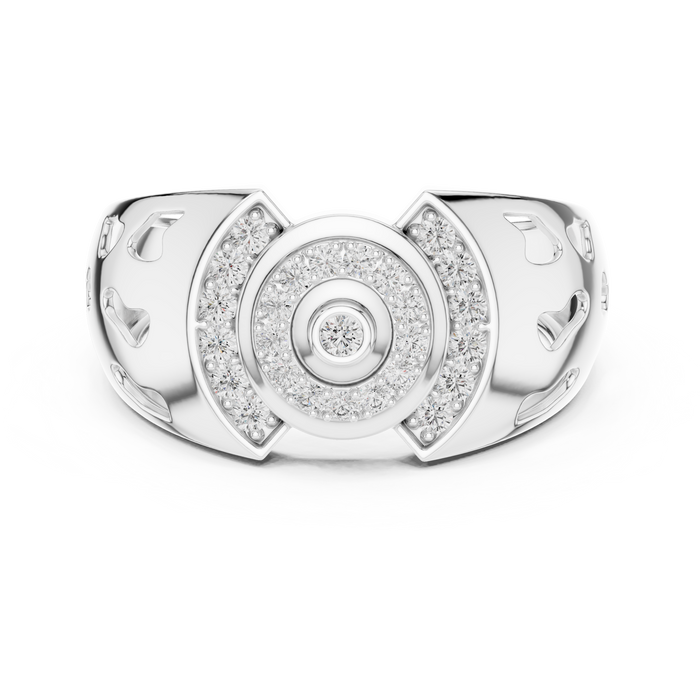 The Rosevear — Round Pavé Ring