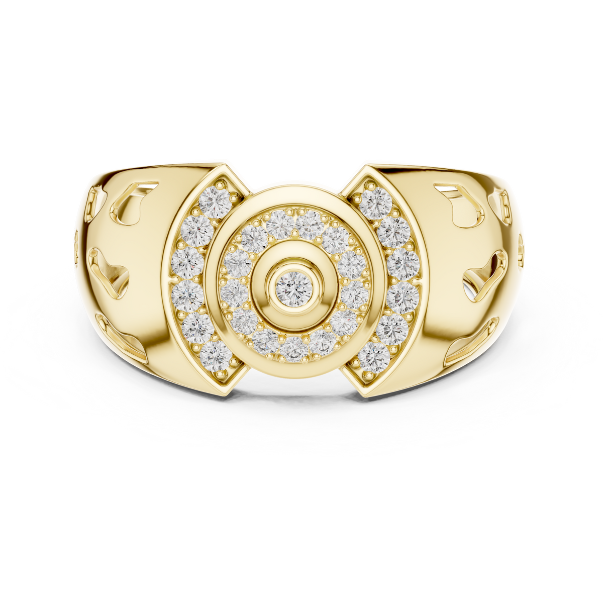 The Rosevear — Round Pavé Ring