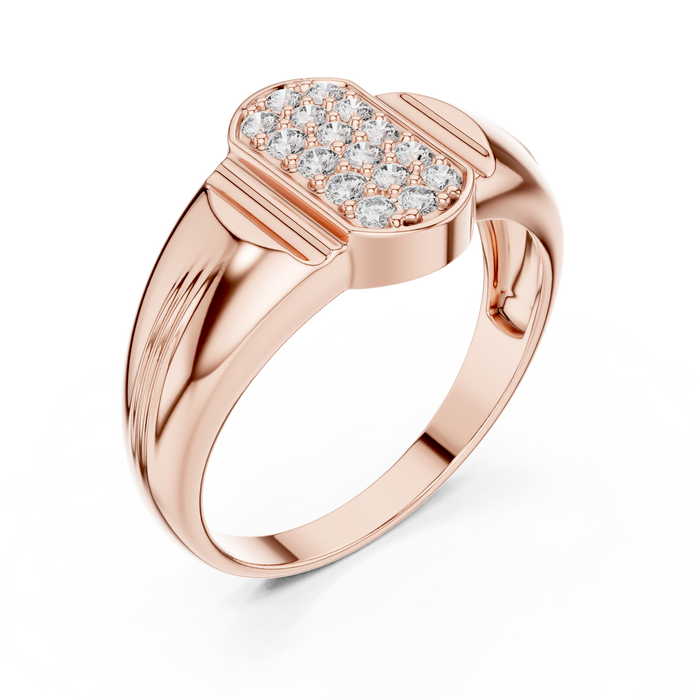 The Salomee — Round Pavé Ring