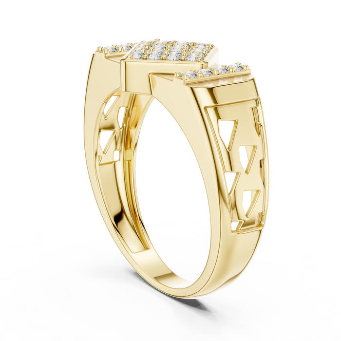 The Tresorine — Round Pavé Ring