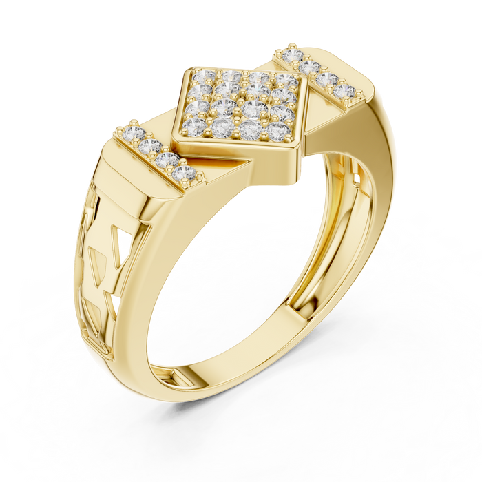 The Tresorine — Round Pavé Ring