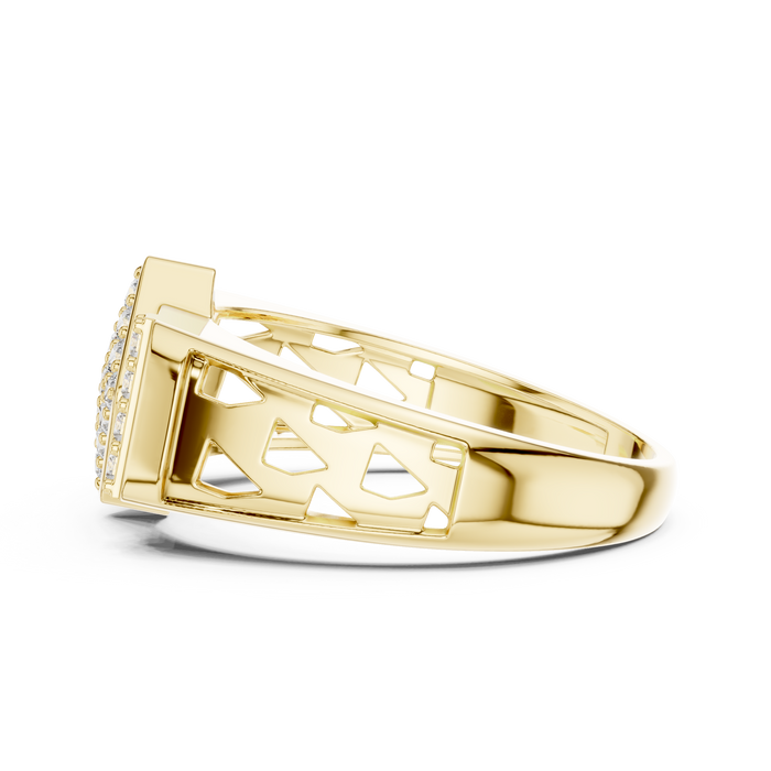The Tresorine — Round Pavé Ring